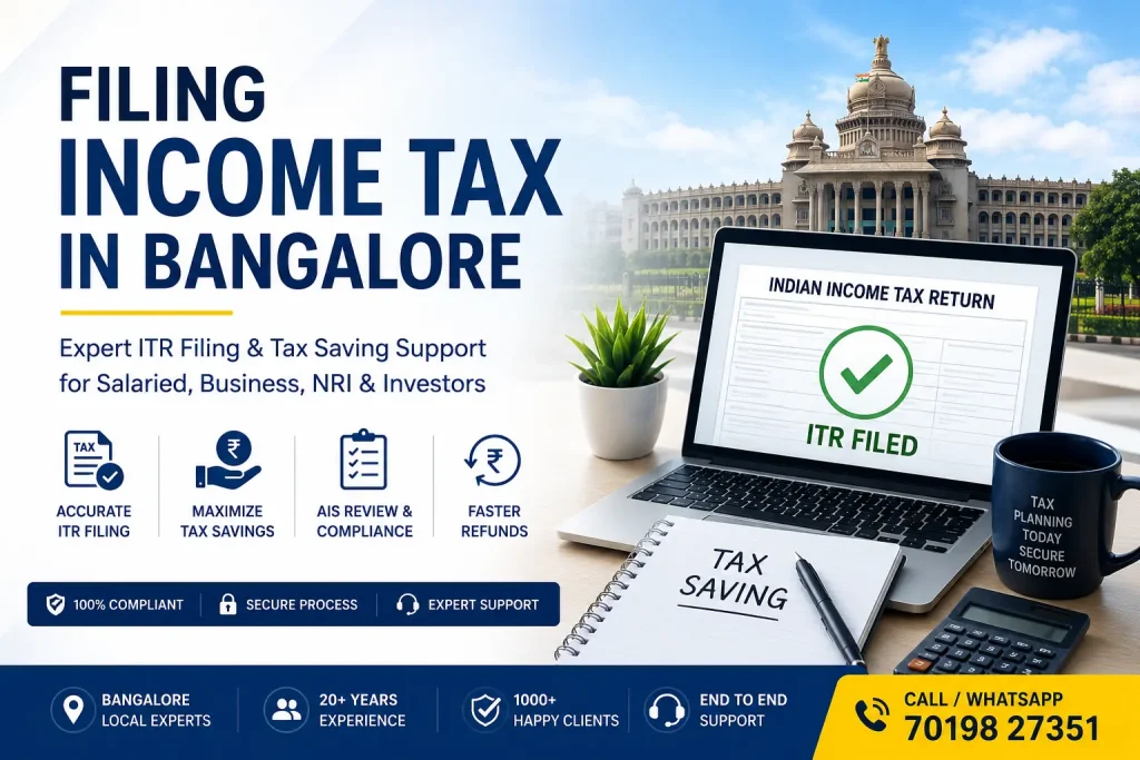 Filing Income Tax in Bangalore