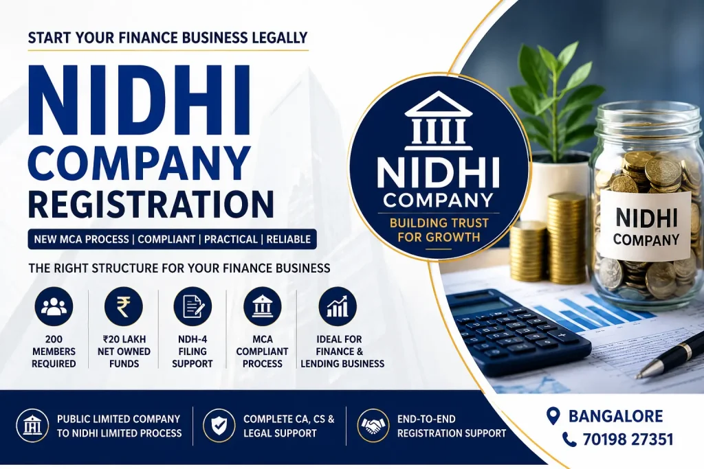 Nidhi Company Registration Bangalore