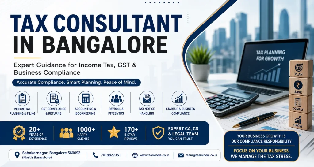 tax consultant in Bangalore