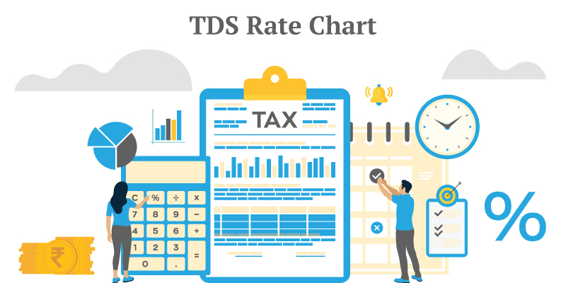 tds rate chart for ay 2021 22