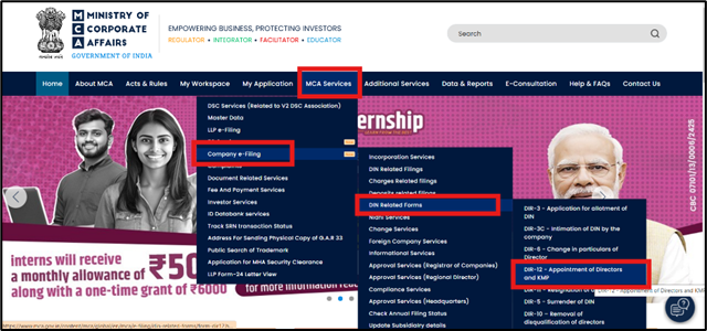 How To File Director Changes DIR 12? - Team IN Filings