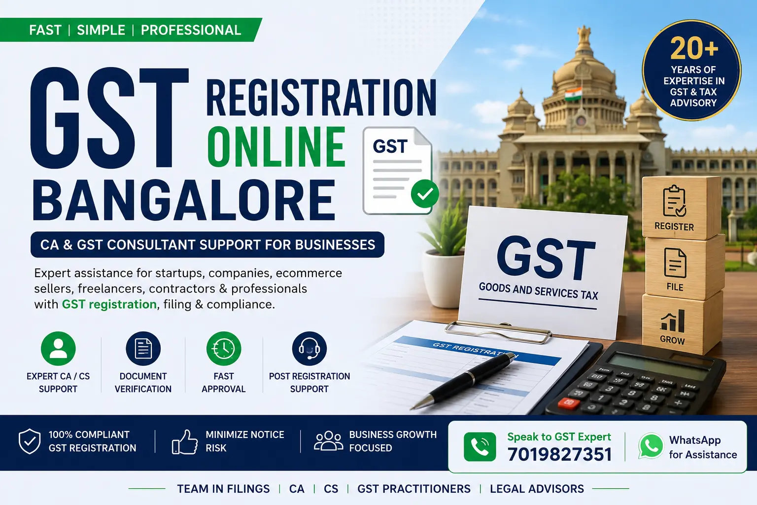 GST Registration Online Bangalore β CA & GST Consultant Support 2 gst registration online bangalore