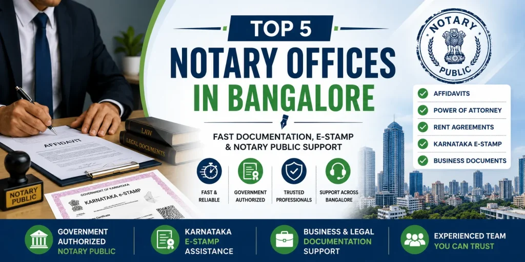 Top Notary Offices in Bangalore 3 Notary Offices in Bangalore