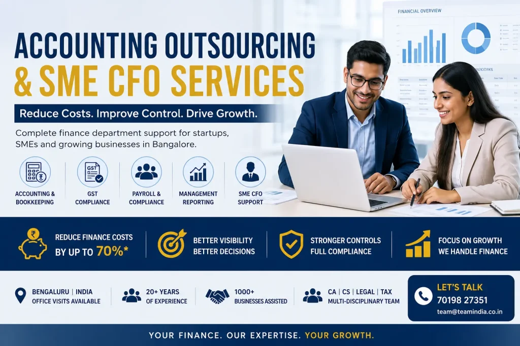 Accounting Outsourcing & SME CFO Services Bangalore 5 Accounting Outsourcing