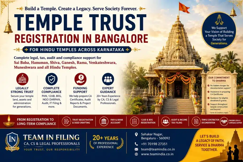 Temple Trust Registration
