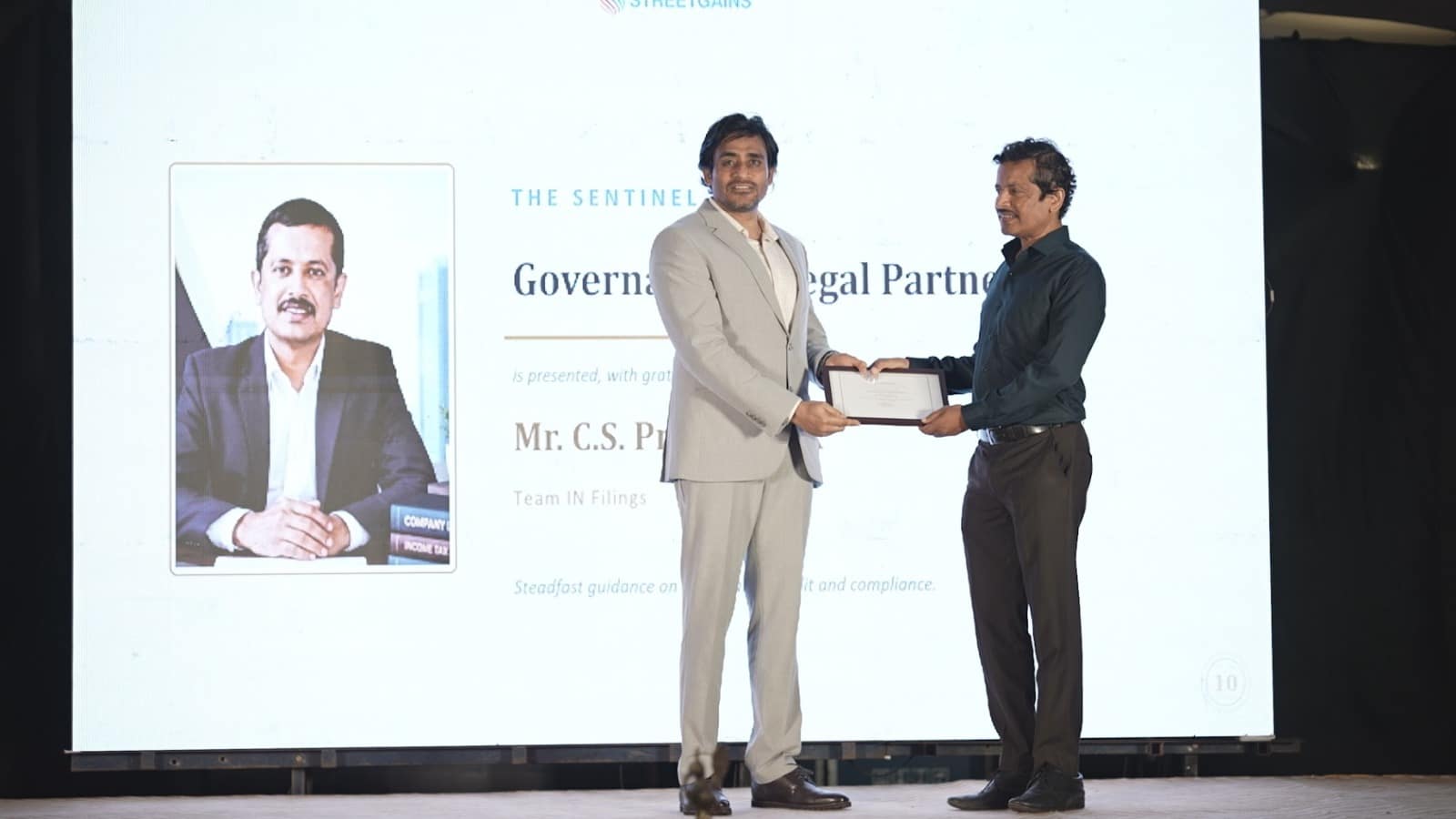 Governance & Legal Partner Recognition - Team IN Filings