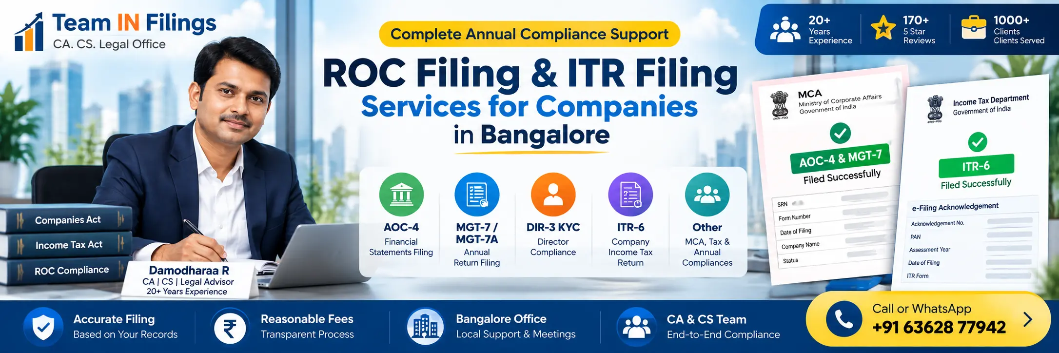 ROC Filing & ITR Filing Services for Companies in Bangalore 1 Roc Filing & ITR Filing